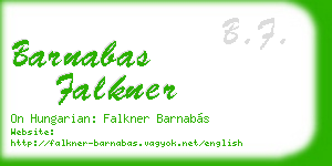 barnabas falkner business card